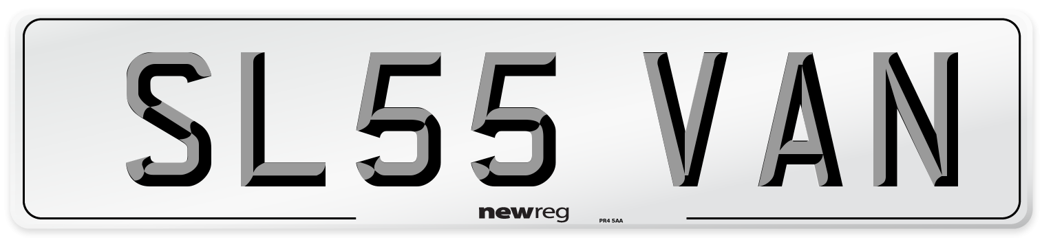 SL55 VAN Number Plate from New Reg